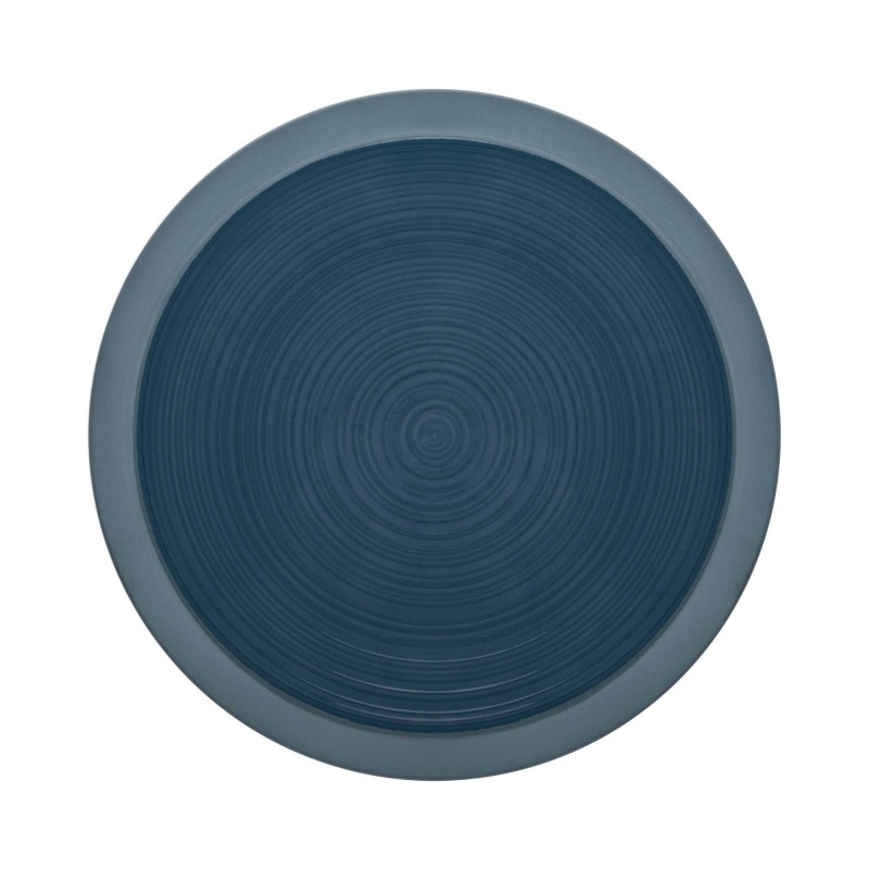 Assiette à dîner ronde Bahia Bleu de Roche 230 mm - Finedine