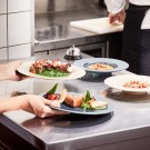 Assiette à dîner ronde Bahia Bleu de Roche 230 mm - Finedine