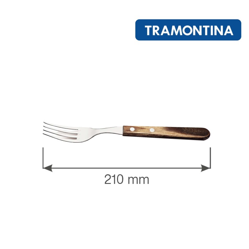 Set de fourchettes à steak GAUCHO, 6 pcs - marron - Finedine
