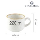 Tasse empilable en Barley White Stonecast, 220 ml - Finedine