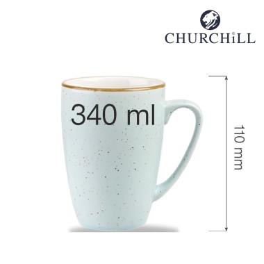 Mug en pierre Stonecast couleur bleu d'oie, 340ml - Finedine