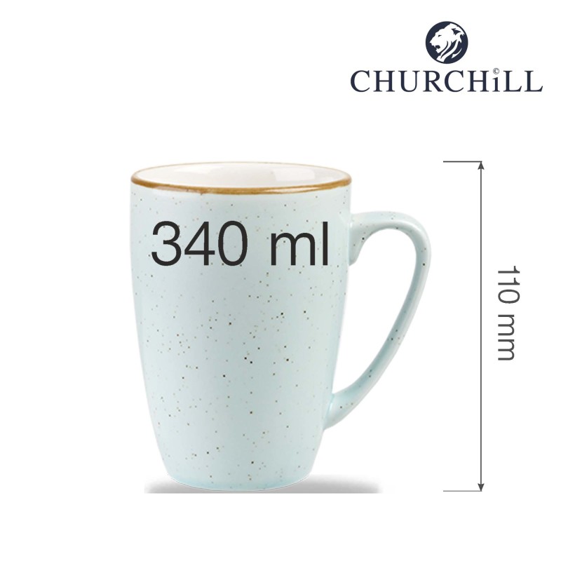 Mug en pierre Stonecast couleur bleu d'oie, 340ml - Finedine
