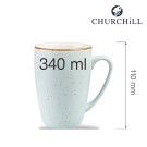 Mug en pierre Stonecast couleur bleu d'oie, 340ml - Finedine