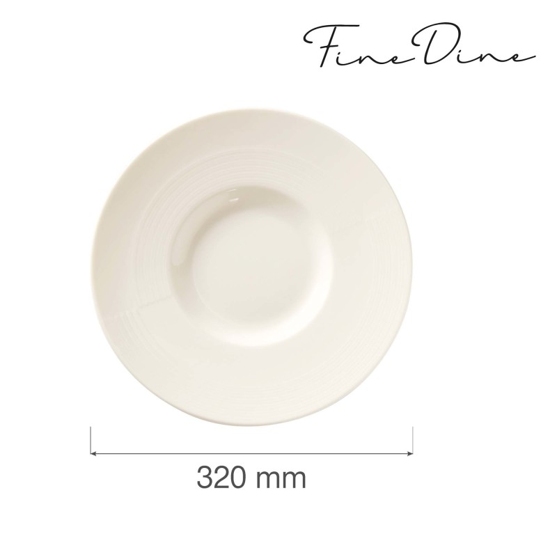 Assiette de présentation Crema, 318 mm, Lot de 6 - Finedine