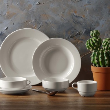 Assiette de présentation Crema, 318 mm, Lot de 6 - Finedine