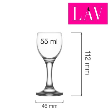 Verre à vodka et liqueur Misket, 55 ml, Lot de 6 - Finedine
