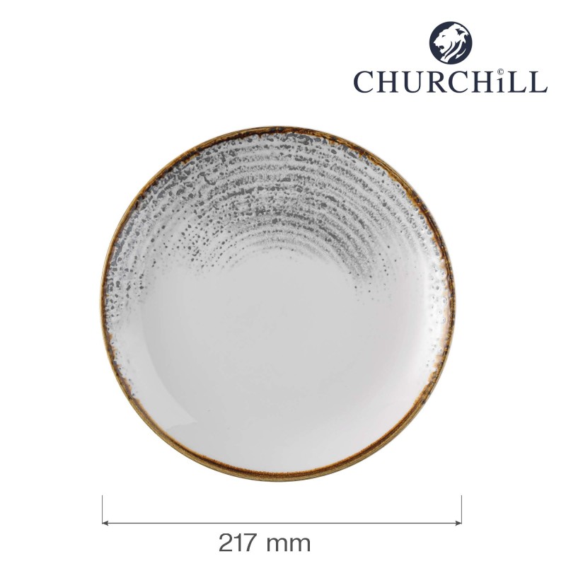 Coupe plate Homespun Accents Jasper Grey, 217 mm - Finedine