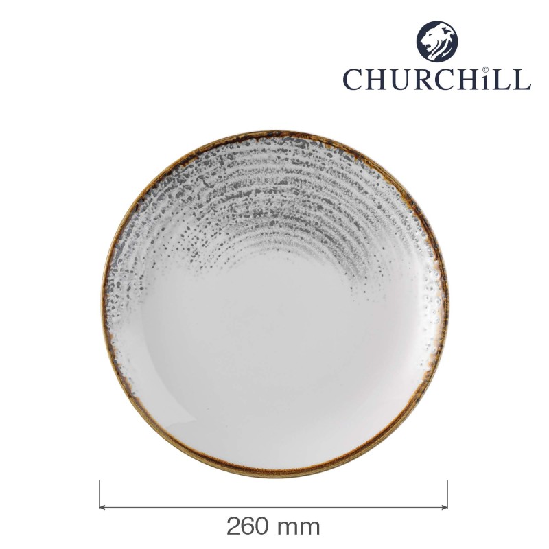 Coupe plate Jasper Grey Homespun Accents, 260 mm - Finedine