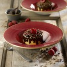Assiette Lotus Rouge Baie Stonecast 10" / 265 mm - Finedine
