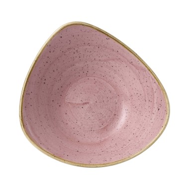 Bol triangulaire Petal Pink en Stonecast, 235 mm - Finedine