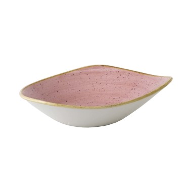 Bol triangulaire Petal Pink en Stonecast, 235 mm - Finedine