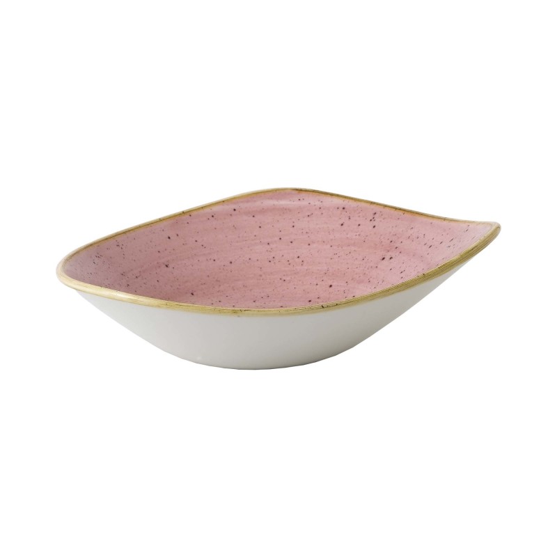 Bol triangulaire Petal Pink en Stonecast, 235 mm - Finedine