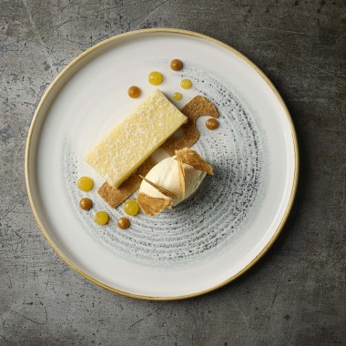 Accent de Maison Jasper Gris coupe plate, 165mm - Finedine