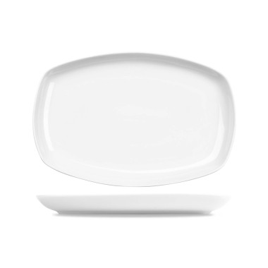 Assiette rectangulaire en porcelaine 355x235 mm - Finedine