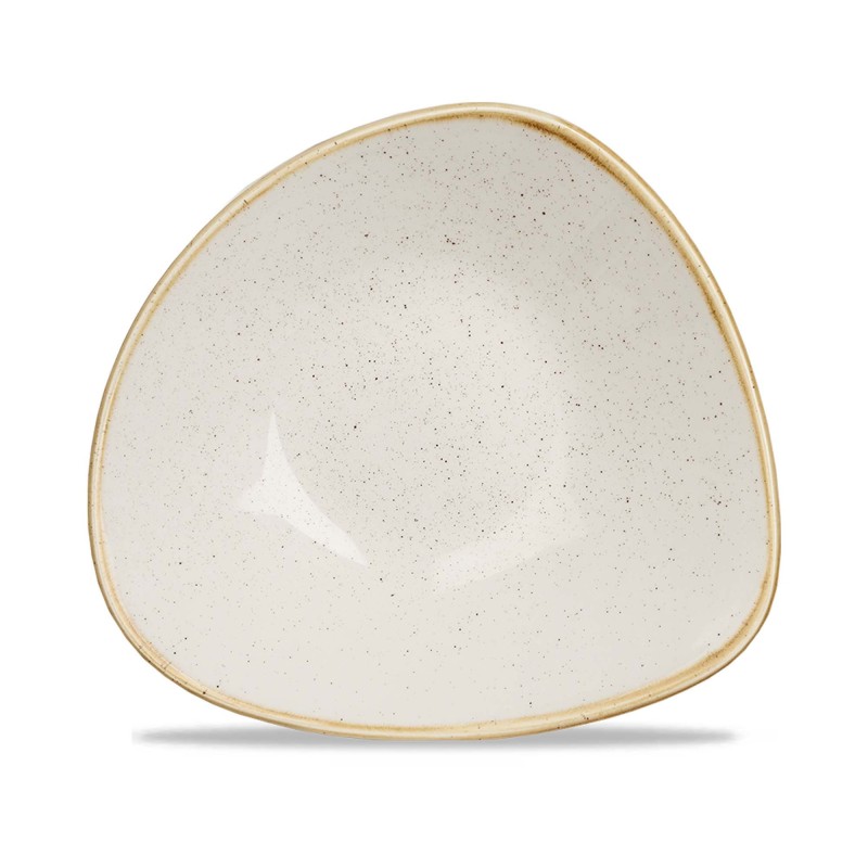 Bol triangulaire Stonecast Barley White, 235 mm - Finedine