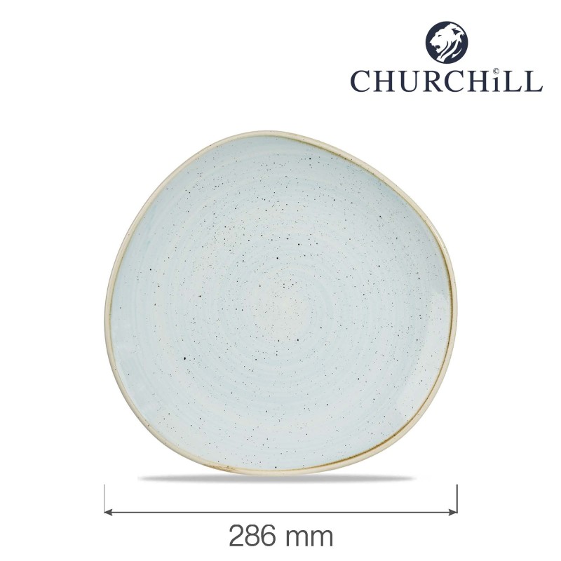 Assiette ronde Stonecast Oeuf de canard, 286 mm - Finedine