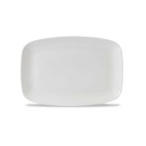 Assiette oblongue blanche pour chefs 344x234 mm - Finedine