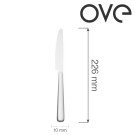 Couteau de table Adria, OVE, 226 mm, Lot de 12 - Finedine