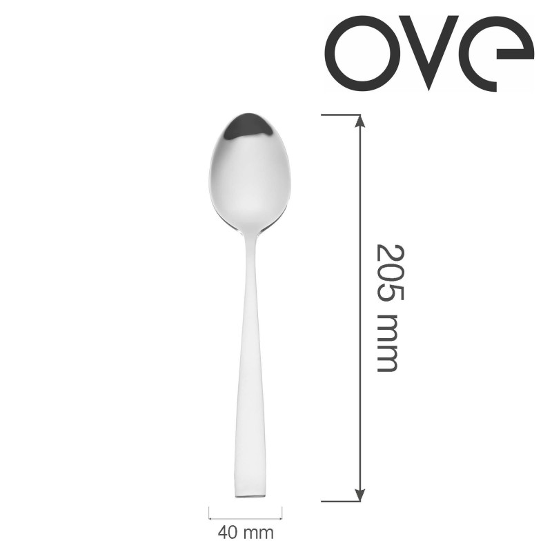 Cuillère à soupe Garda, OVE, 205 mm, Lot de 12 - Finedine