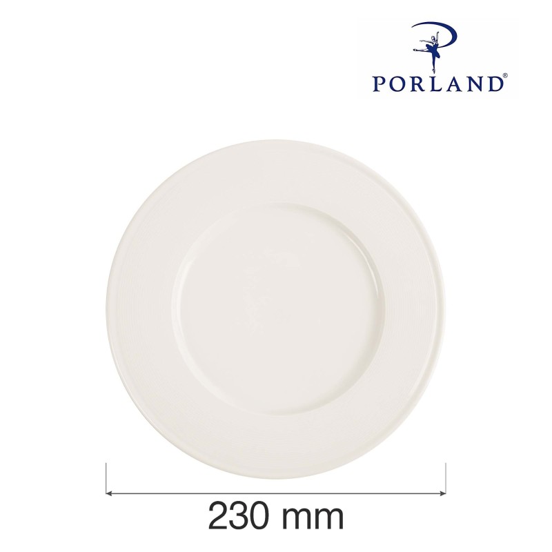 Assiette plate rectangulaire, 230 mm, Lot de 6 - Finedine