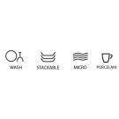 Assiette plate rectangulaire, 230 mm, Lot de 6 - Finedine