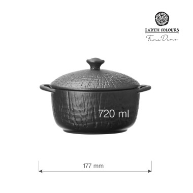 T8924: Soupière avec couvercle et anse, 140 mm - Finedine