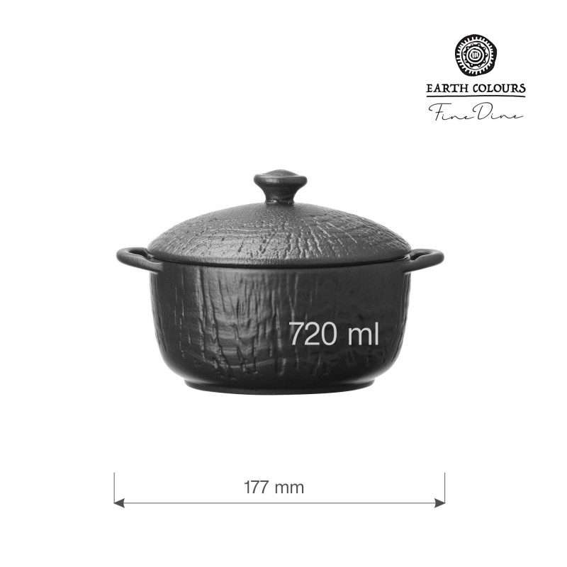 T8924: Soupière avec couvercle et anse, 140 mm - Finedine