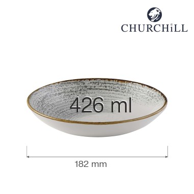 Bol coupe Homespun Accents Jasper Grey, 182 mm - Finedine