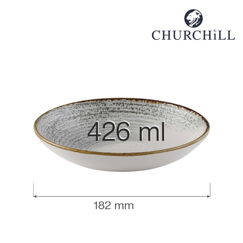 Bol coupe Homespun Accents Jasper Grey, 182 mm - Finedine