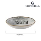 Bol coupe Homespun Accents Jasper Grey, 182 mm - Finedine
