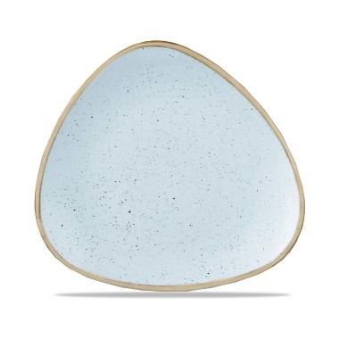 Assiette triangulaire Duck Egg en grès, 229 mm - Finedine