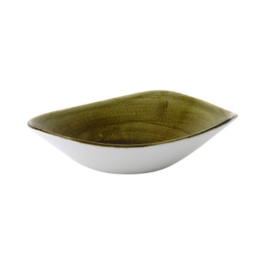 Bol triangulaire Stonecast Plume Green, 235 mm - Finedine