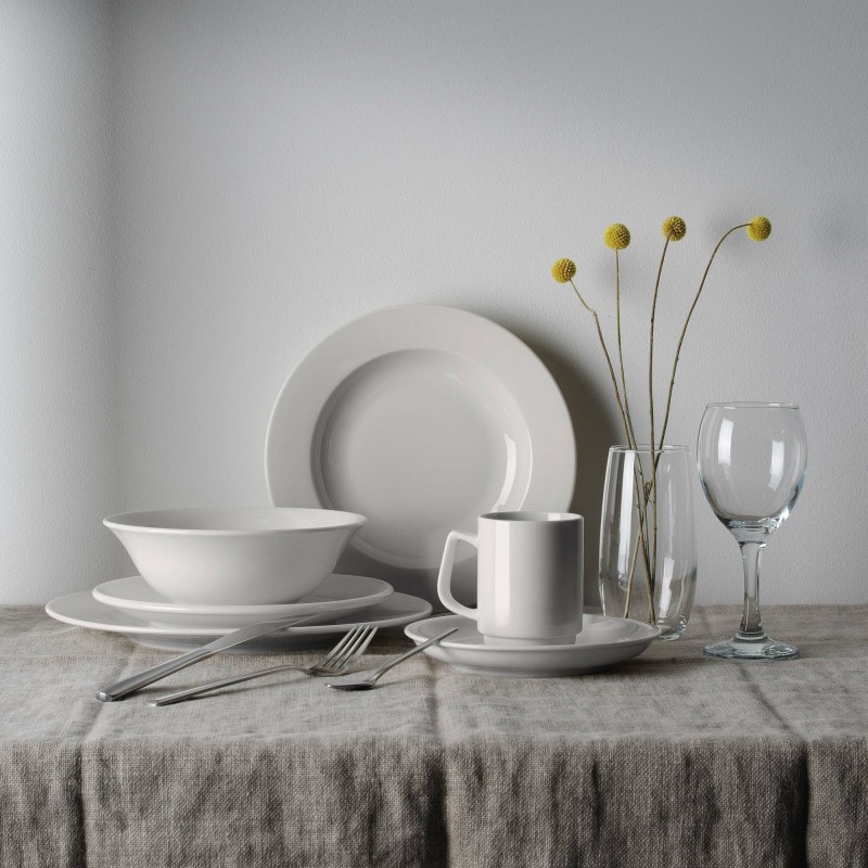 Assiette à crème pour pâtes, 260 mm, Lot de 6 - Finedine