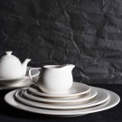 Assiette à bords plats Dove, 160 mm, Lot de 6 - Finedine