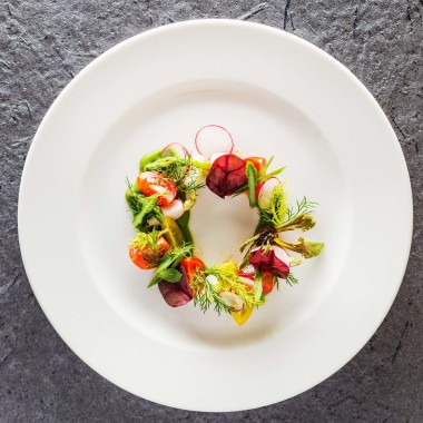 Assiette à bords plats Dove, 160 mm, Lot de 6 - Finedine