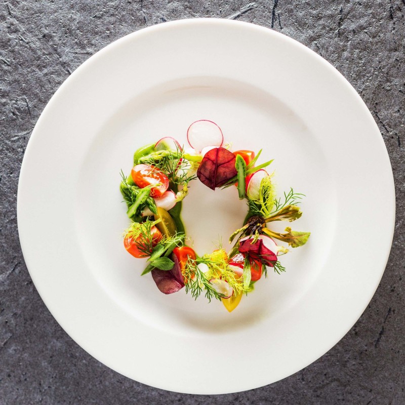 Assiette à bords plats Dove, 160 mm, Lot de 6 - Finedine