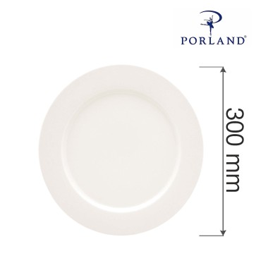 Assiette plate à bord droit, 300 mm, Lot de 6 - Finedine