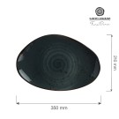 Assiette en forme organique Arando, 350x210mm - Finedine