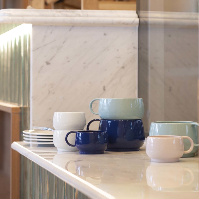 Empileo Cafetière Blanc soucoupe à thé 150 mm - Finedine