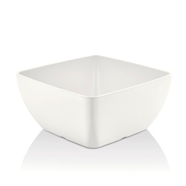 Bol carré en mélamine, blanc, 125x125x(h)65mm - Finedine