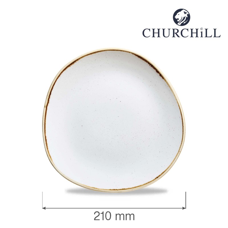 Assiette ronde Stonecast Barley White, 210 mm - Finedine