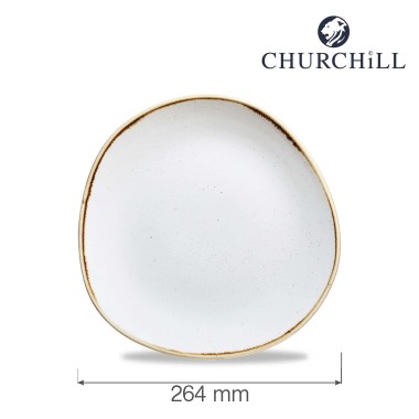 Assiette ronde Stonecast Barley White, 264 mm - Finedine