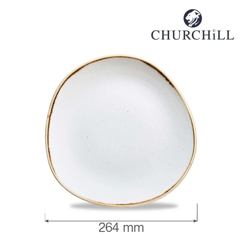 Assiette ronde Stonecast Barley White, 264 mm - Finedine