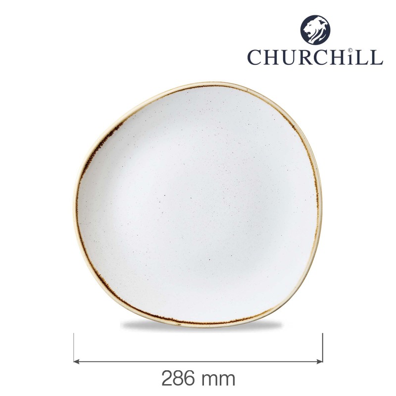 Assiette ronde Stonecast Barley White, 286 mm - Finedine