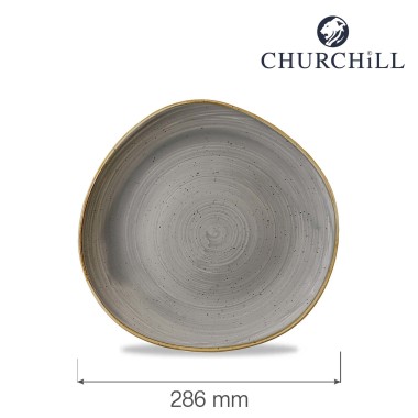 Assiette ronde en grès gris Stonecast, 286 mm - Finedine