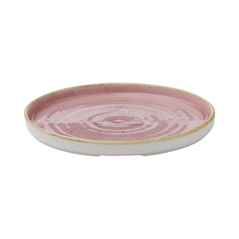 Assiette à bord Stonecast rose pétale, 210 mm - Finedine