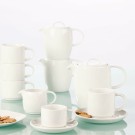 Tasse à thé compacte blanche empilable 213 ml - Finedine