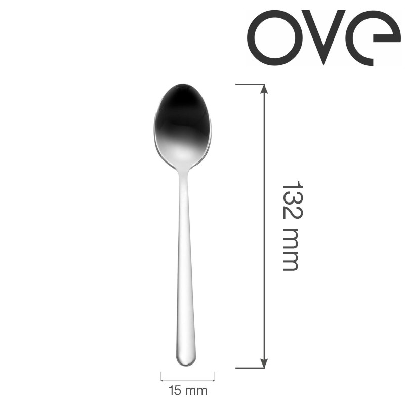 Cuillère à thé Adria, OVE, 132 mm, Lot de 12 - Finedine