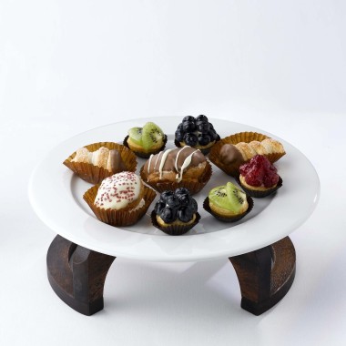 Assiette profilée blanche, 210 mm, Lot de 12 - Finedine