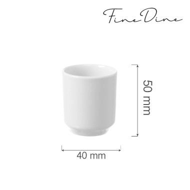 Porte-cure-dent Bianco, 40x(H)50mm, Lot de 6 - Finedine